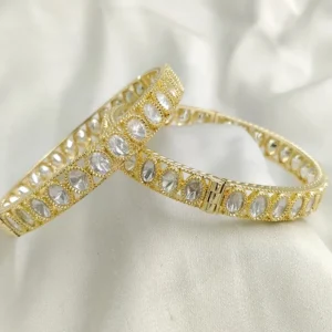 Royal Crystal Oval Kada Bangles