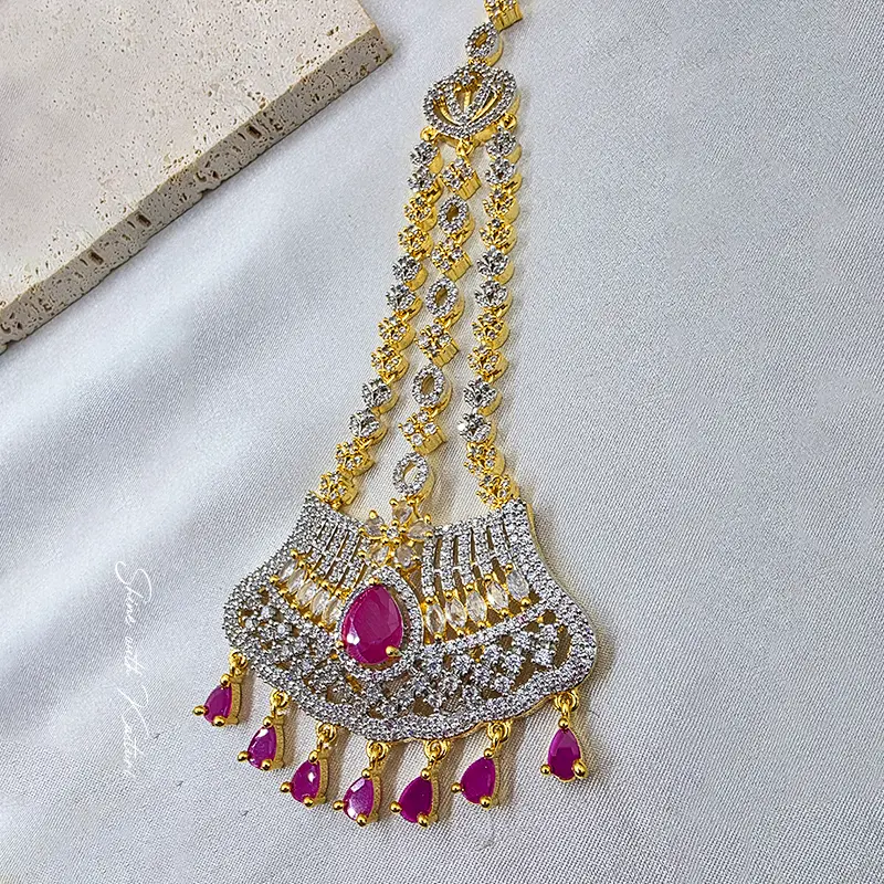 Ruby Stone Studded Passa