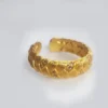 Satin Gold Stylish Rings