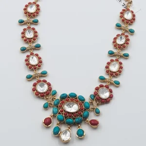 Alternative view of Hand-Crafted Semi-Precious Stone Pendant Necklace