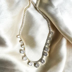 Shop Classic Tennis Necklace with Stones