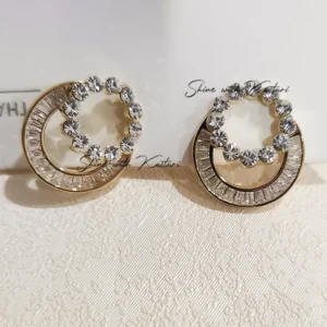 Shop Crystal Circle Stud Earring Online