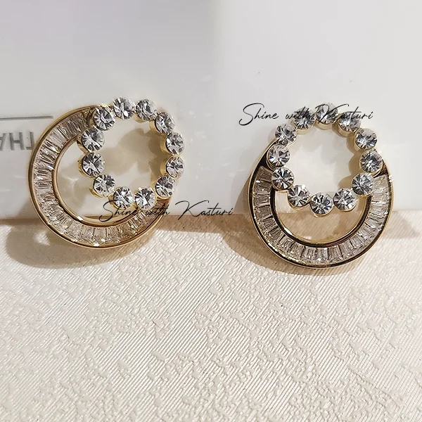 Shop Crystal Circle Stud Earring Online