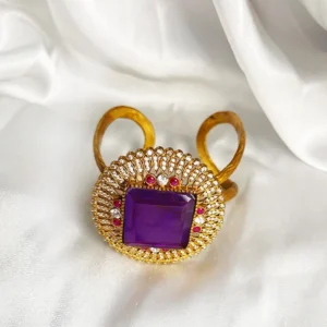 Statement Indian Bangle with Stone - Image 5