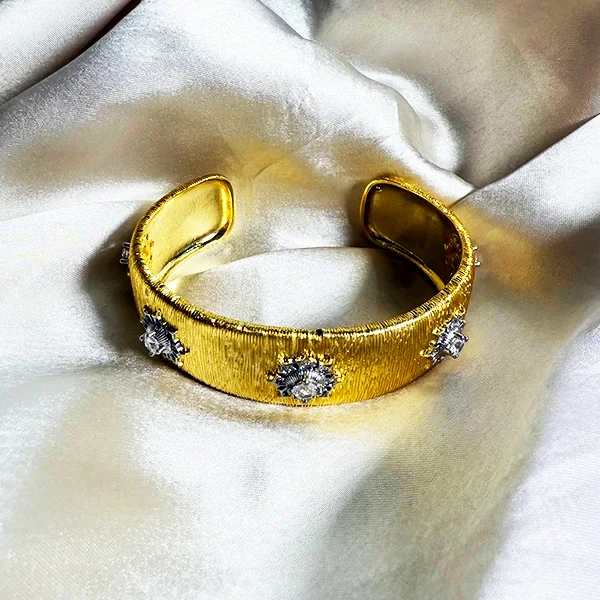 Shop embellished dual tone bangle