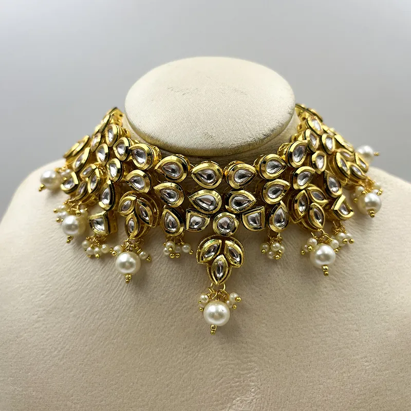 Royal Kundan Layered Statement Choker - Image 4
