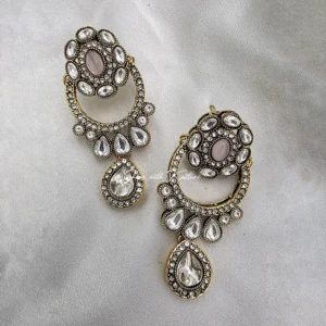 Blush Kundan Statement Necklace - Image 5
