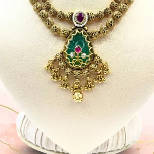 Alternative view of Grace Double-Layered Heritage Necklace Set