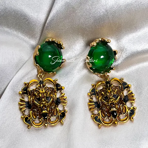 Shop Lion Statement Earrings Online