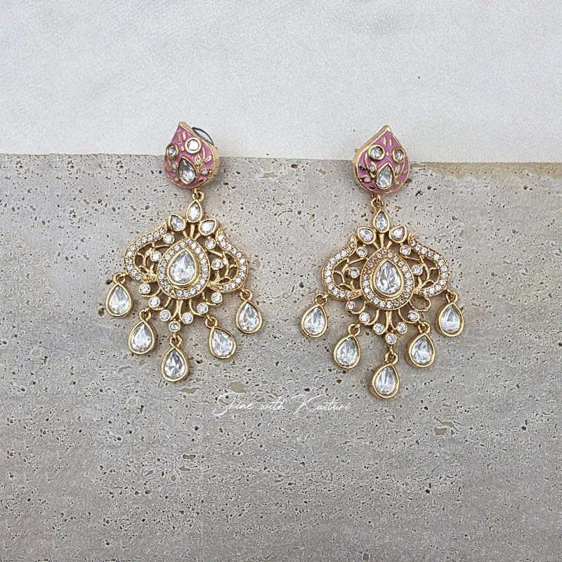 Sana Meenakari Hasli with Inlay Work, Pink - Image 4
