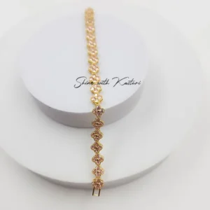 Floral Bracelet, Gold-Plated - Image 12