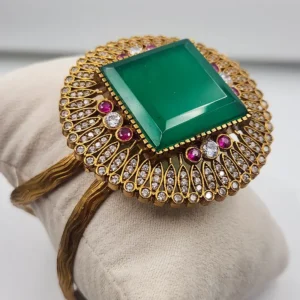 Statement Indian Bangle with Stone - Image 8