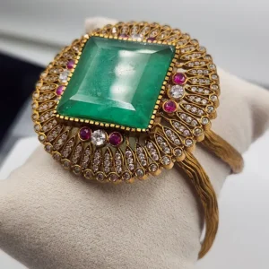 Alternative view of Statement Indian Bangle with Stone