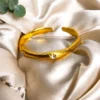 Stylish Satin Gold Bangles