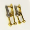 U-Link Cubic Zirconia Earrings