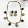Buy Kundan Beaded Necklace Set