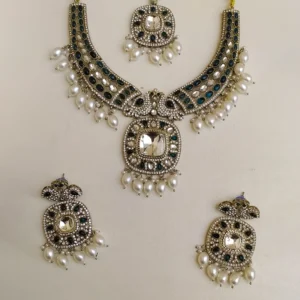 Alternative view of Celebrity Inspired Choker with Royal Pendant, Black