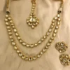 Gold Kundan Layered Necklace Set