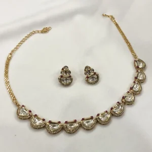 Kundan & Ruby Stone Lightweight Choker