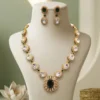 Emerald Kundan Necklace Set