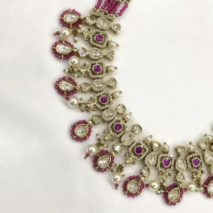 Alternative view of Statement Layered Kundan Necklace Set