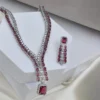CZ Layered Necklace Set